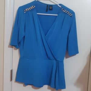 Size Medium blue top